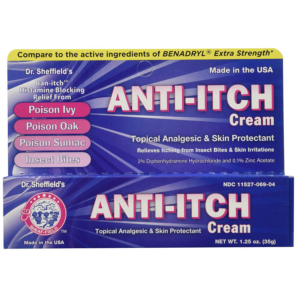 Dr. Sheffield Anti-Itch Cream with Histamine Blocker, 1.25 oz