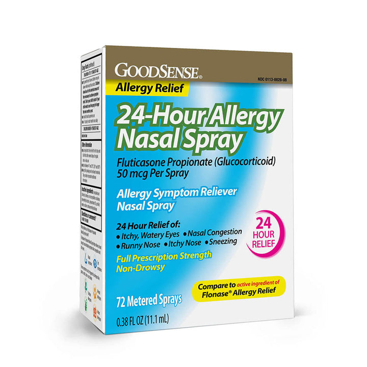 GoodSense 24-hour Allergy Nasal Spray for Runny Nose and Allergy Relief, White, 0.38 Fl Oz