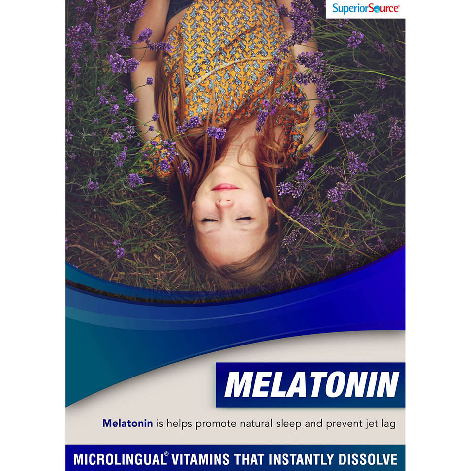 Superior Source Extra Strength Melatonin 25 mg, Under The Tongue Quick Dissolve Sublingual Tablets, 60 Ct. Natural Sleep Support, Sublingual Melatonin, for Adults, Non-GMO