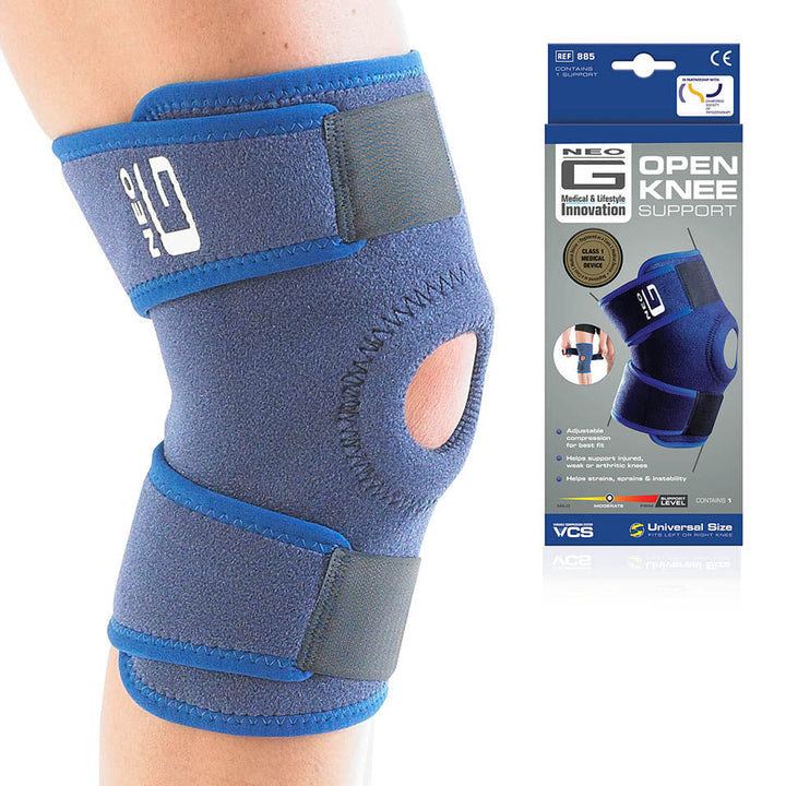 Neo-G Knee Support, Open Patella â€“ Knee Support for Knee Pain Arthritis, Joint Pain Relief, Meniscus tear, runners knee, patella injuries â€“ Knee support for women and men - Adjustable Compression