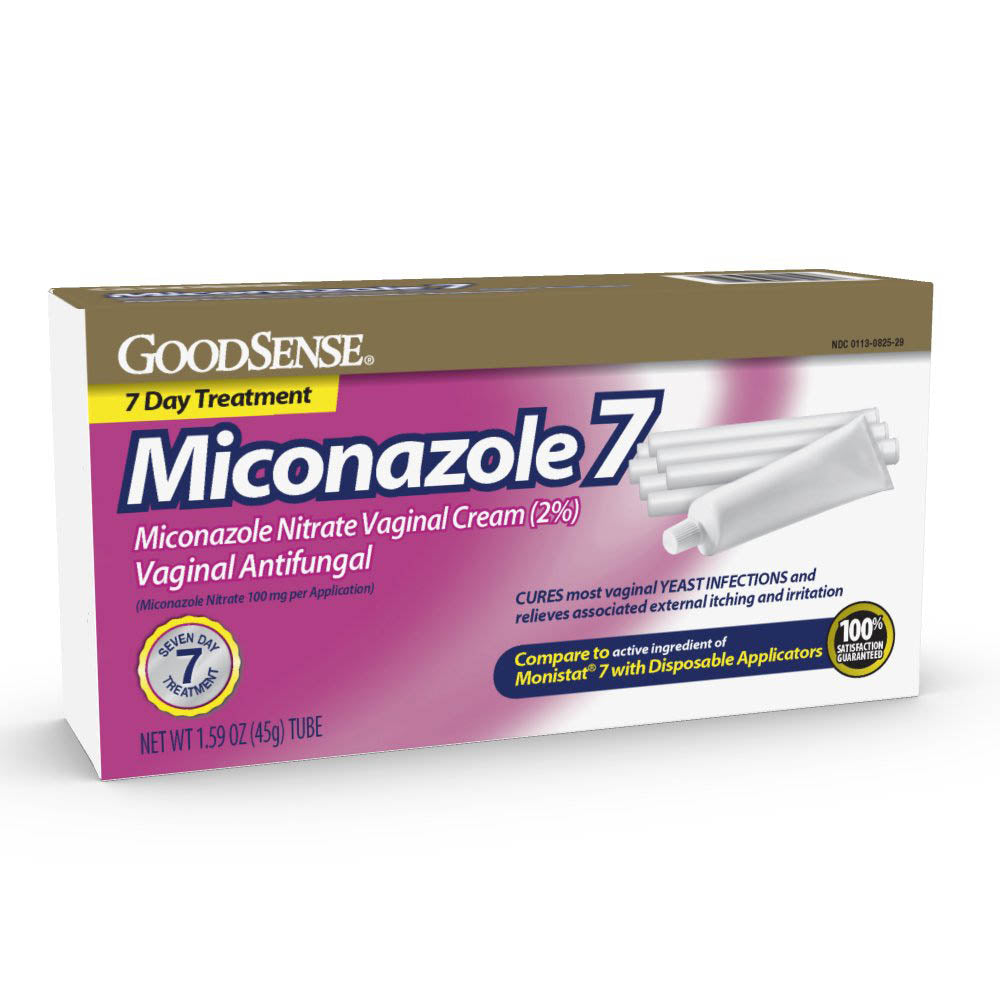 GoodSense Miconazole 7, Miconazole Nitrate Vaginal Cream (2 Percent), Vaginal Antifungal, 7-Day Treatment