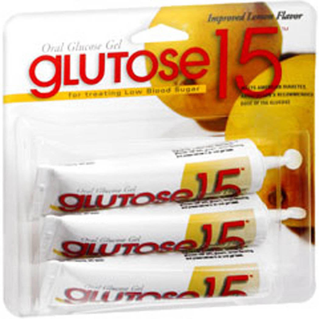 Glutose 15 mg Dose, Oral Glucose Gel - 3 ea