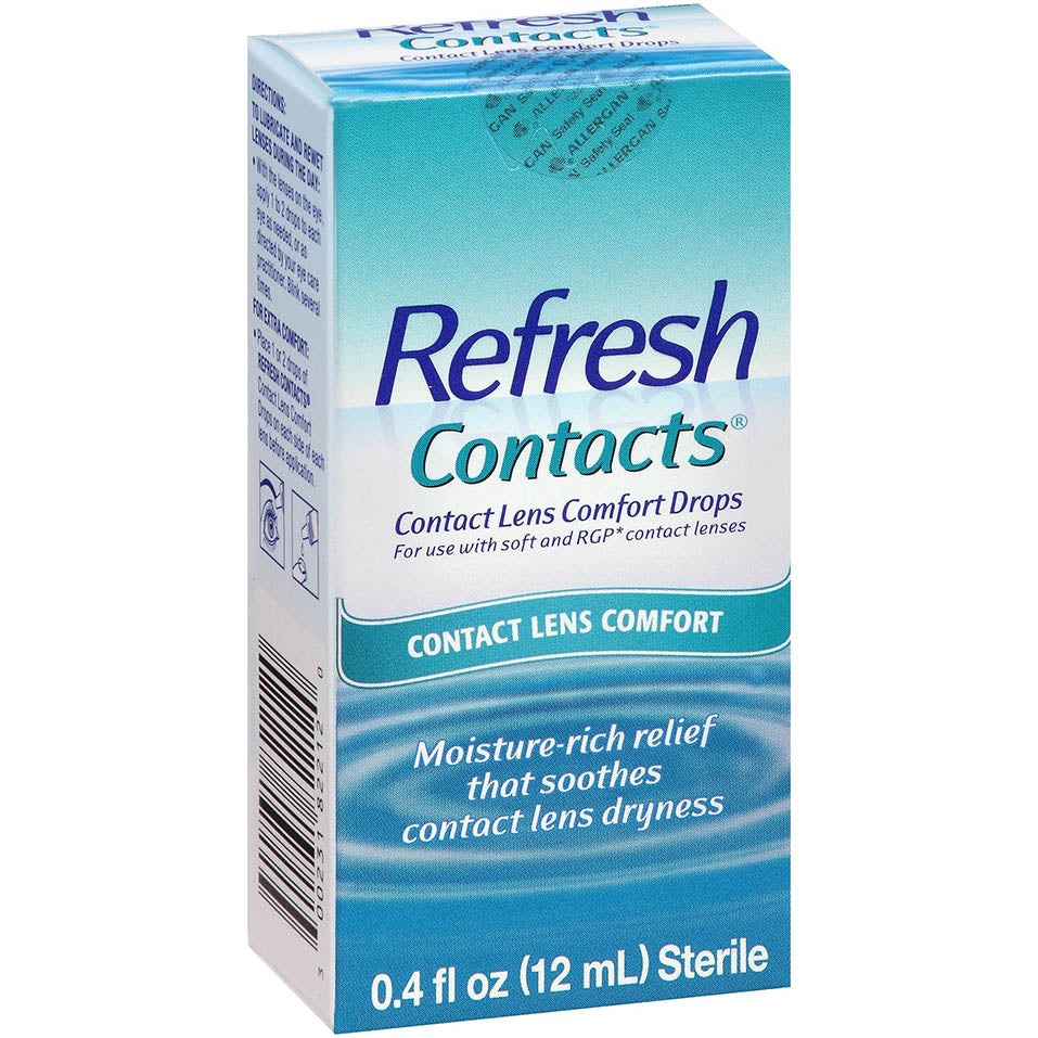 Refresh Contacts Contact Lens Comfort Drops - 0.4 fl oz