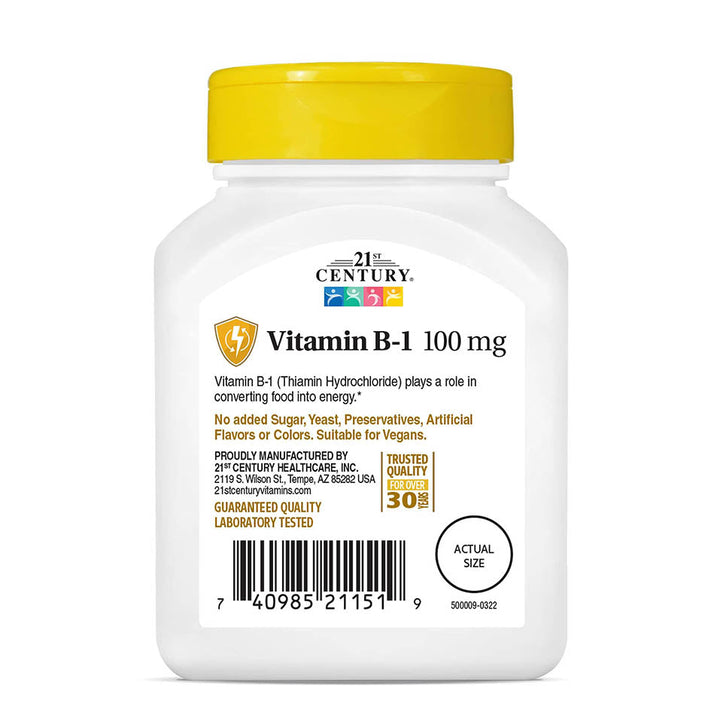 21ST Century VITAMIN B-1 100mg 110 TABS