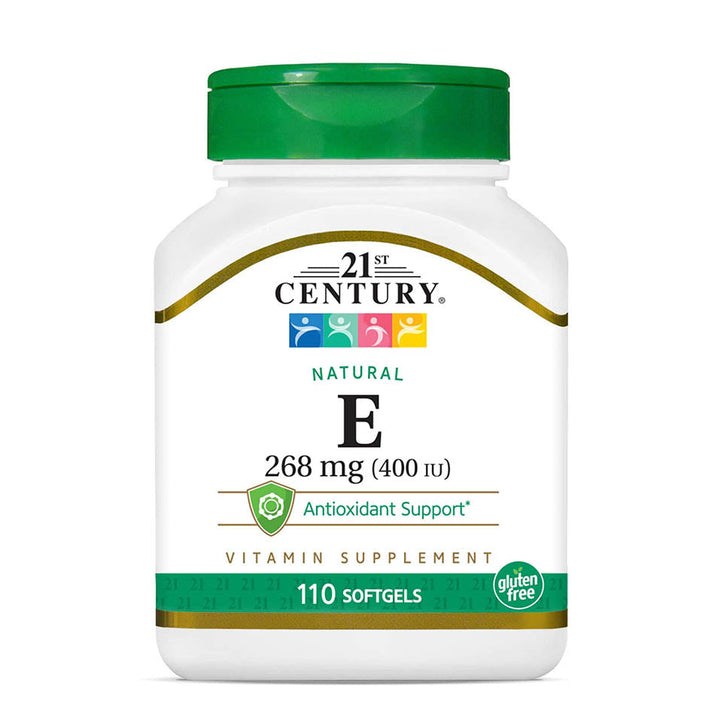 21st Century E 400 I.U. Natural (D-Alpha) Softgels, 110-Count