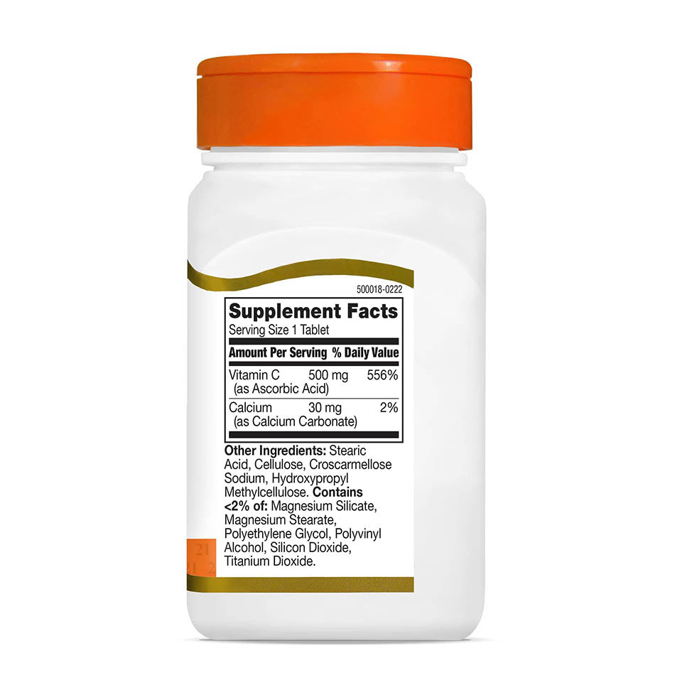 21st Century Vitamin C 500 Mg, 110 Tablets