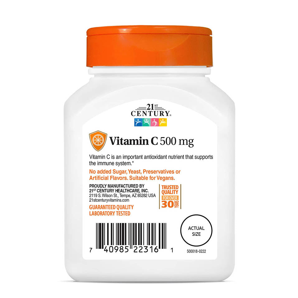 21st Century Vitamin C 500 Mg, 110 Tablets