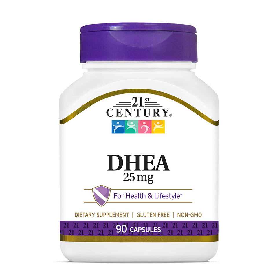 21st Century DHEA 25 mg Capsules, 90 Count