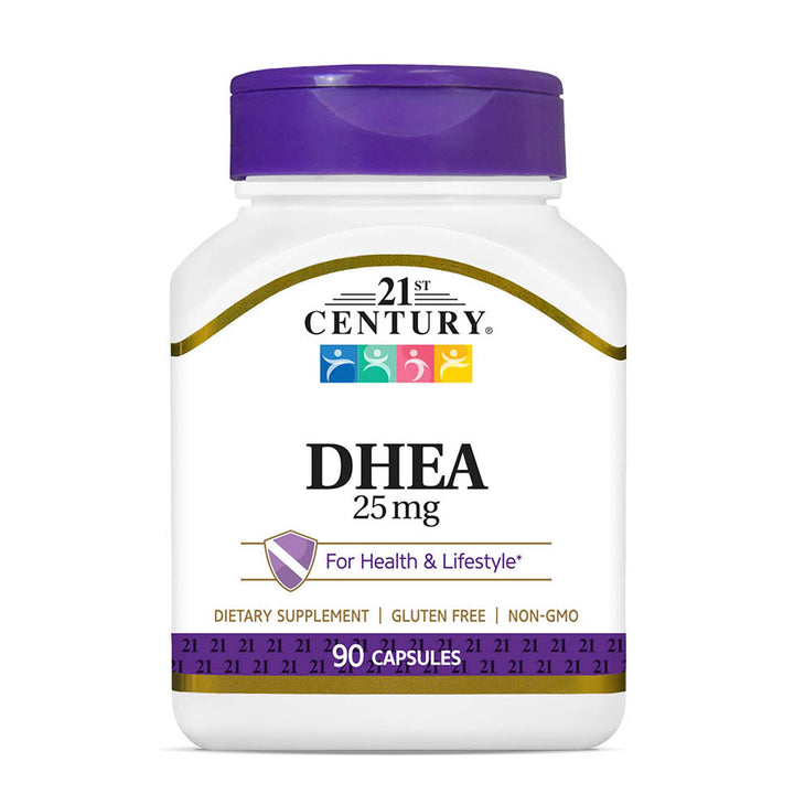 21st Century DHEA 25 mg Capsules, 90 Count