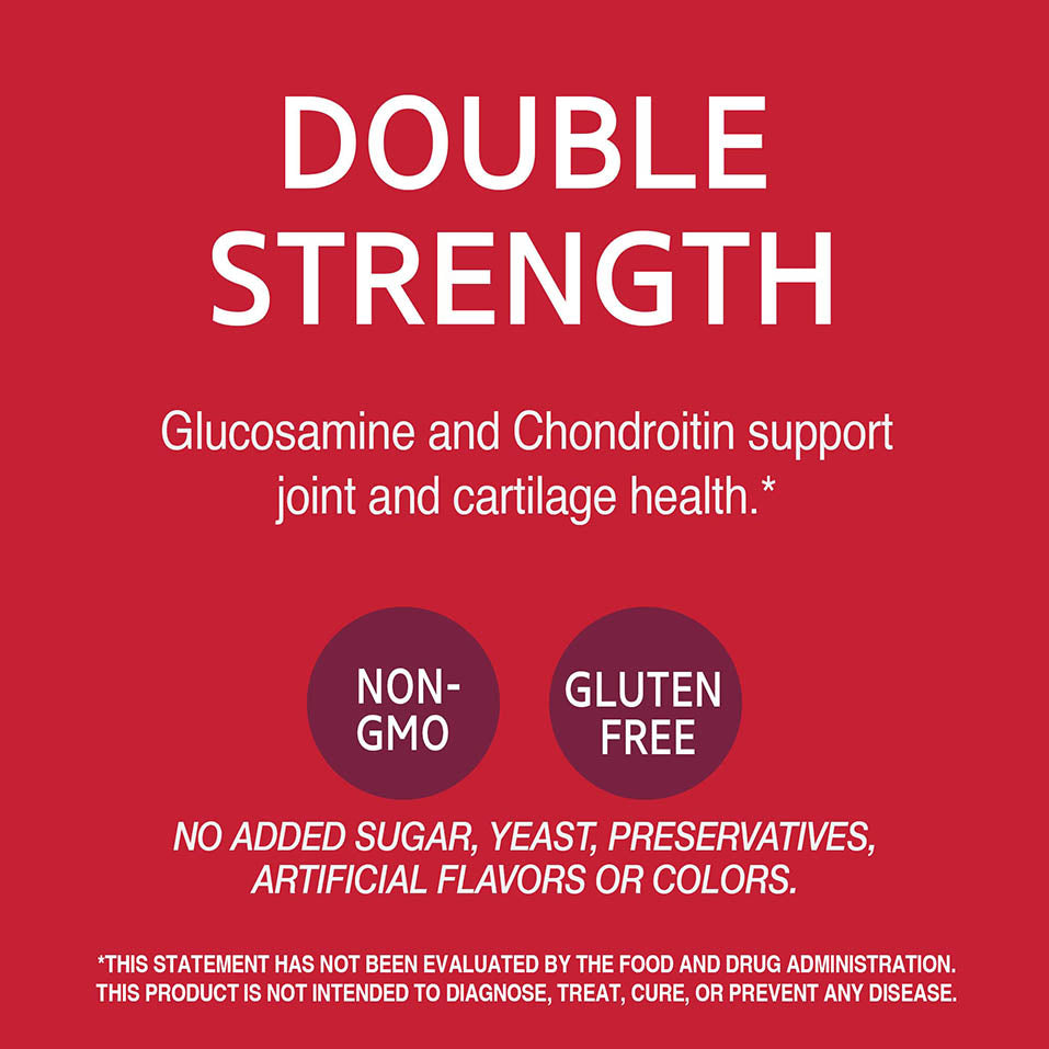 21st Century Glucosamine Chondroitin 500/400mg - Double Strength, cp 60 Count