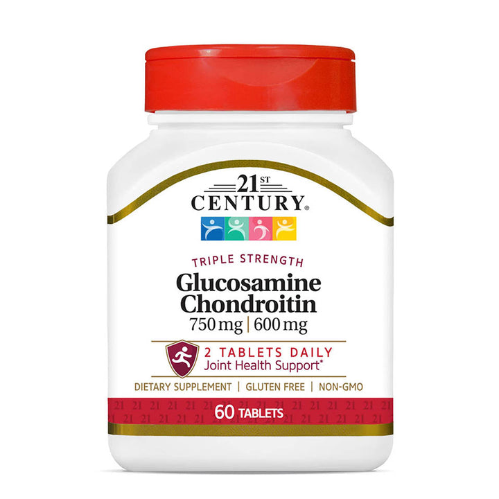 21st Century Glucosamine Chondroitin 750/600mg - Triple Strength, Tablets, 60 Count