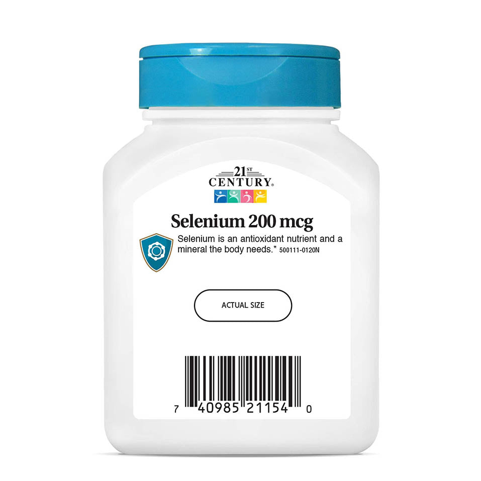 21st Century Selenium 200 mcg Capsules, 60 Count