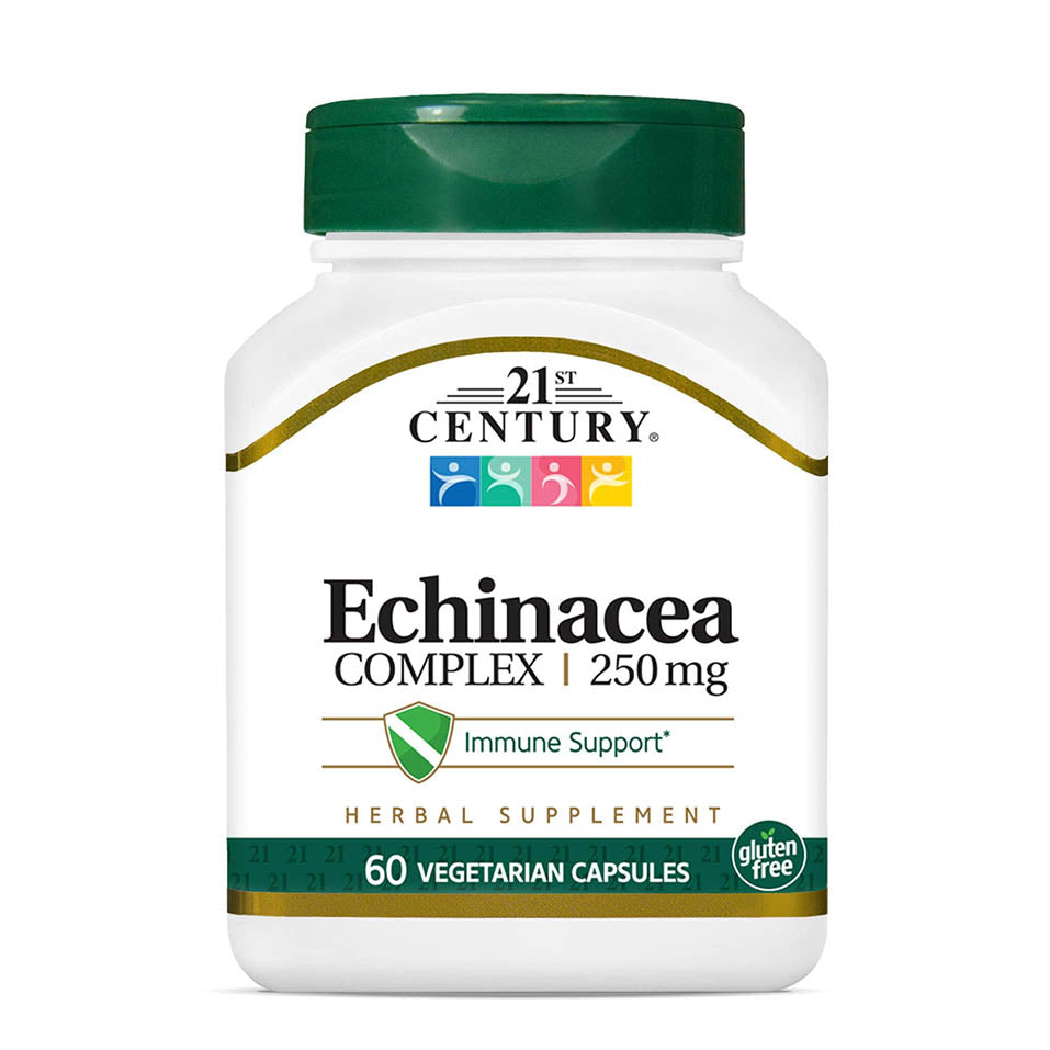 21st Century Echinacea Extract Veg Capsules, 60 Count