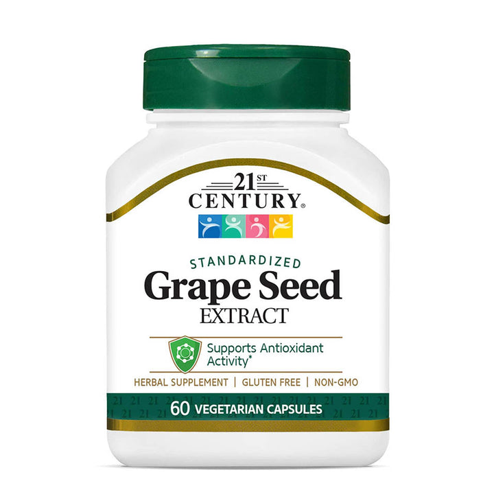 21st Century Grape Seed Extract Veg Capsules, 60 Count (21378)