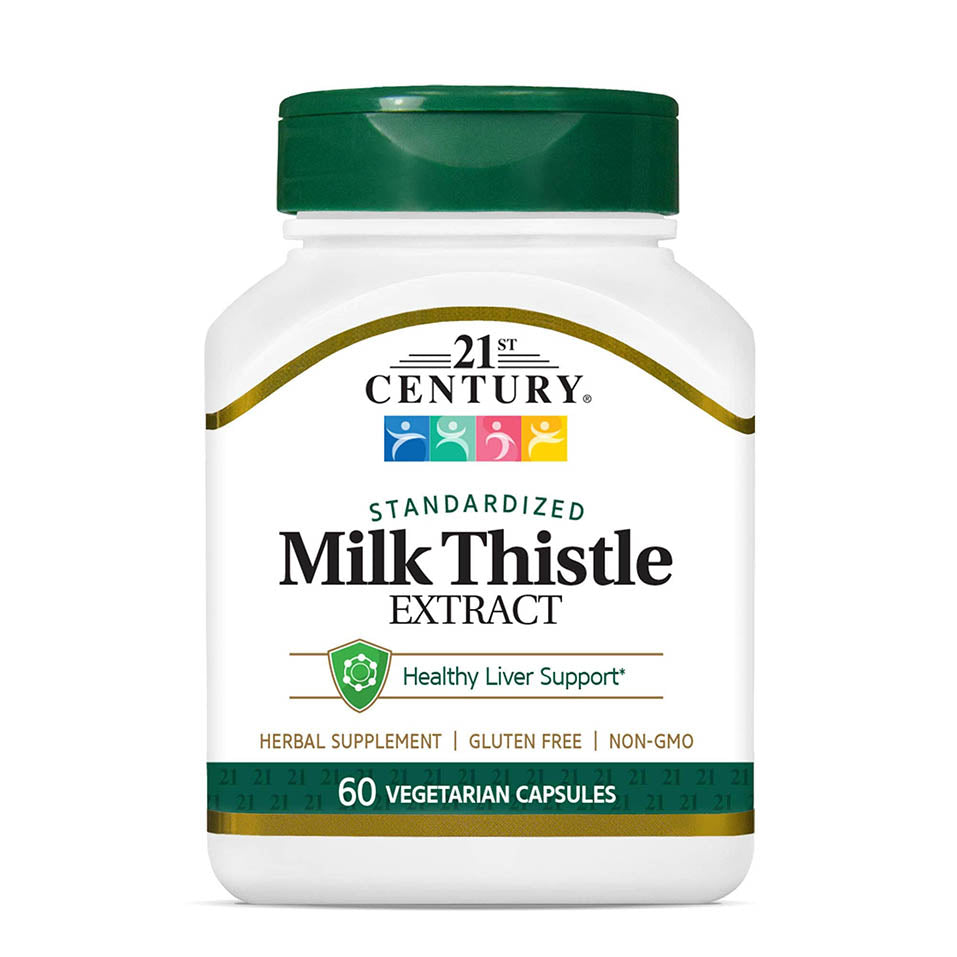 21st Century Vitamins Thistle Extract Veg Capsules, 60 Count (21338)