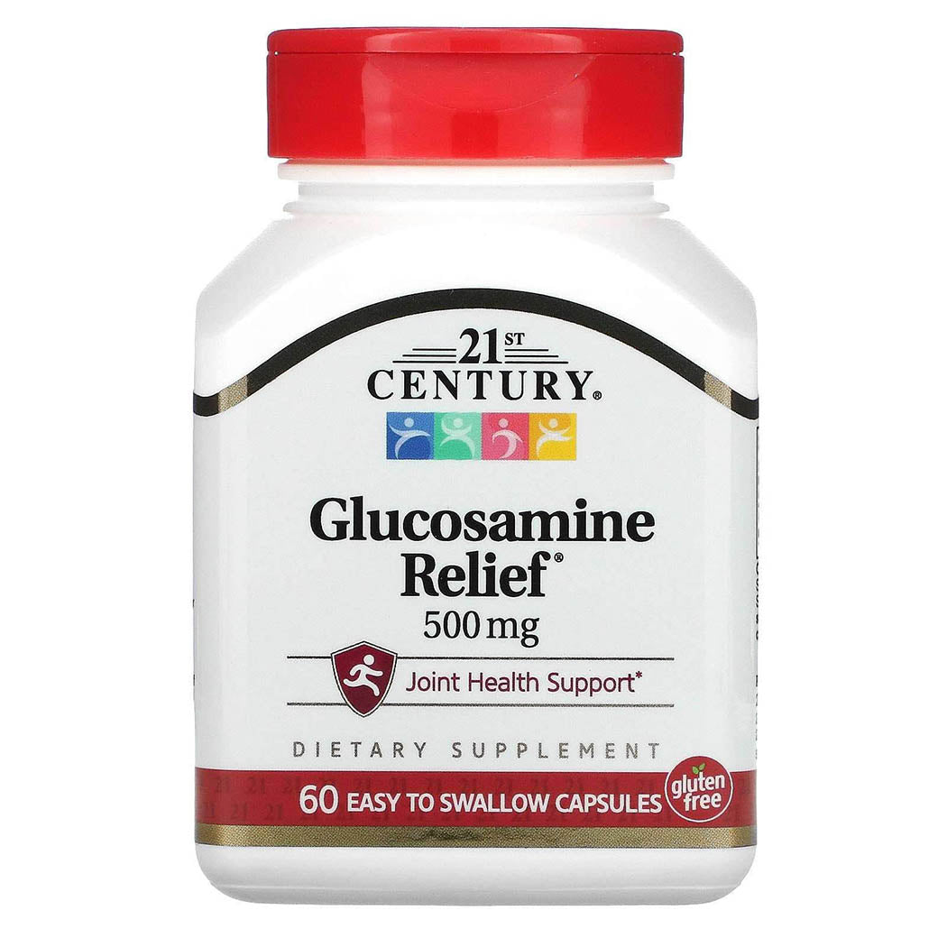 21st Century Glucosamine Relief, 500 mg, 60 Easy to Swallow Capsules