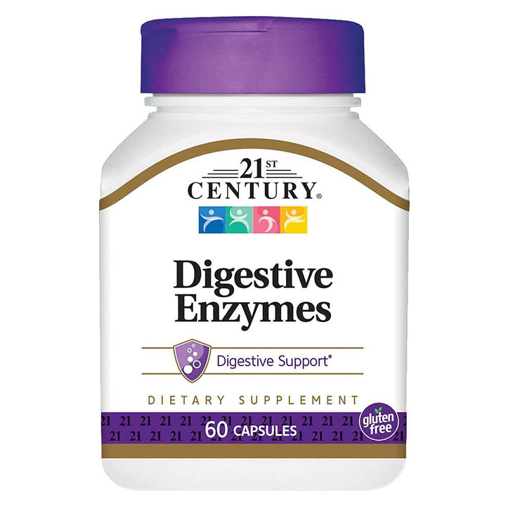 21st Century Digestive Enzymes, 60 Capsules