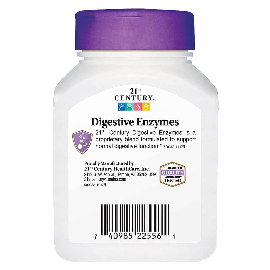 21st Century Digestive Enzymes, 60 Capsules