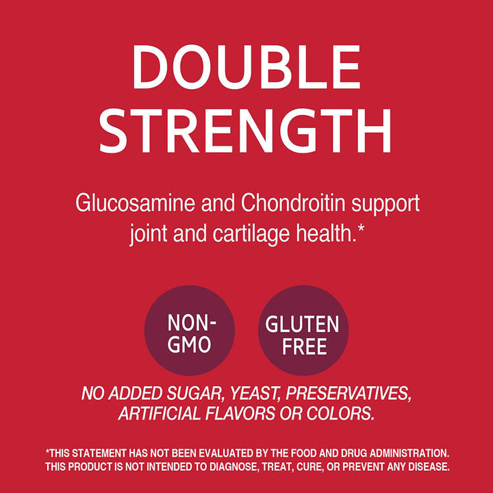 21st Century Glucosamine Chondroitin 500/400mg - Double Strength Tablets, 180 Count