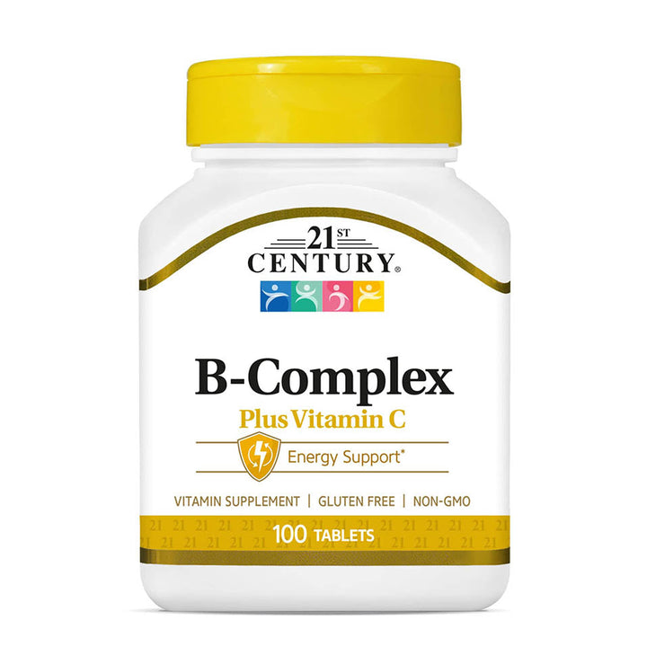 21st Century Healthcare, B Complex Plus Vitamin C, Tablets 100 Count