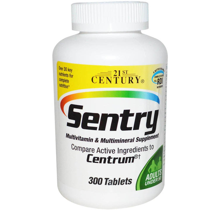 21st Century Vitamins Sentry Multivitamin & Multimineral Tabs, 300 ct