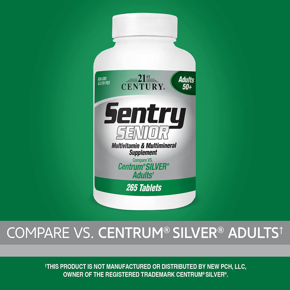 21st Century Sentry Senior Tablets, 265 Count