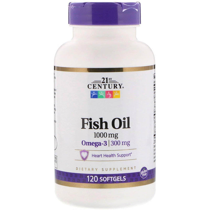 21st Century Fish Oil, 1,000 mg, 120 Softgels