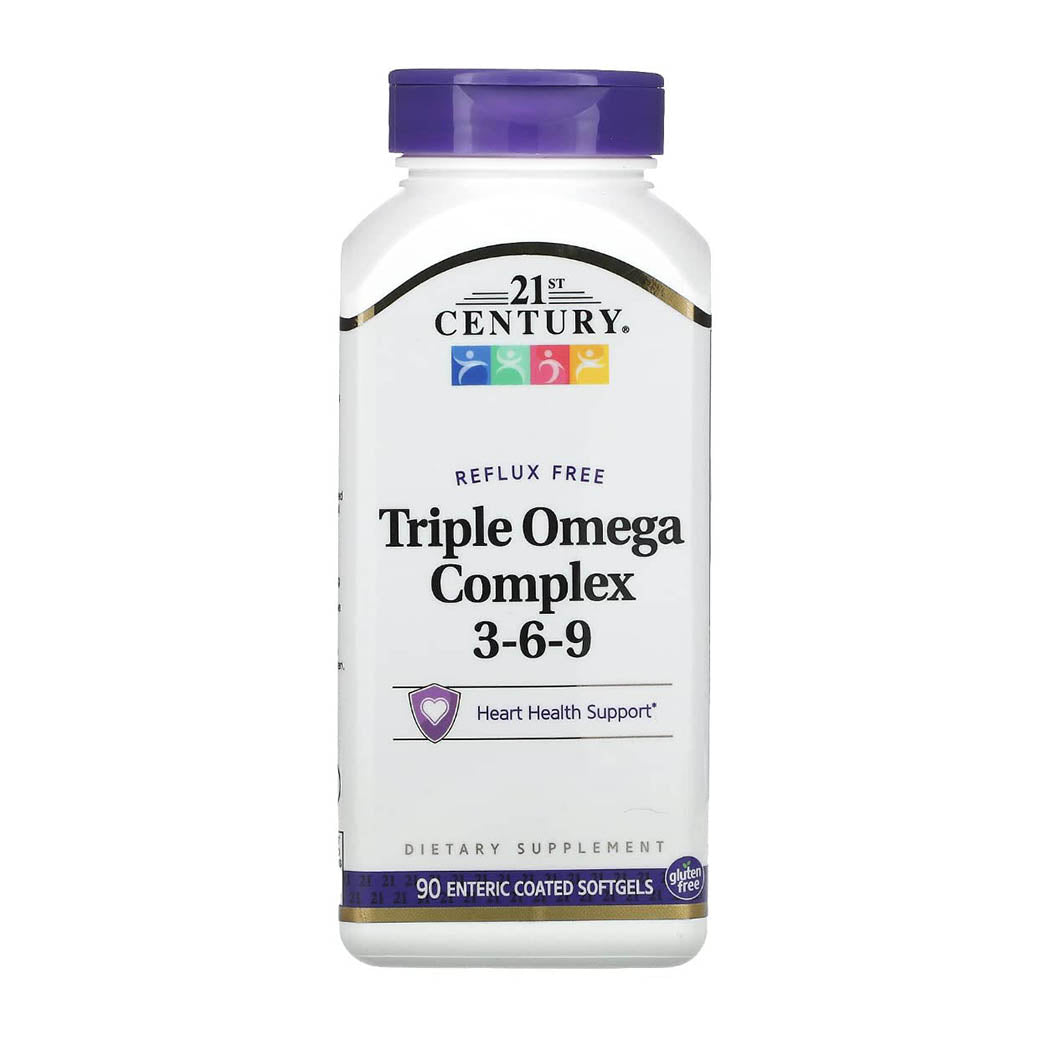 Triple Omega Complex 3-6-9 - 90 softgels,(21st Century) by 21st Century Health Care