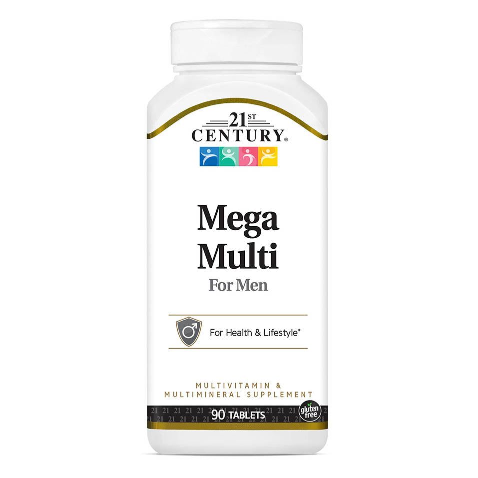 21st Century Mega Multi for Men, Multivitamin & Multimineral, 90 Tablets