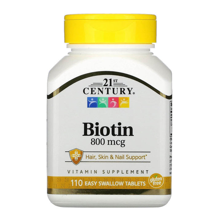 22nd Century Biotin Tablets, 800 mcg, 110 Count