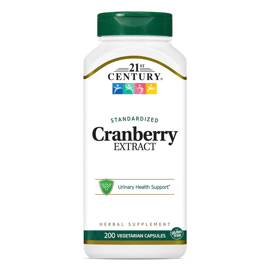 21st Century Healthcare Cranberry Extract Capsules, 200 Count