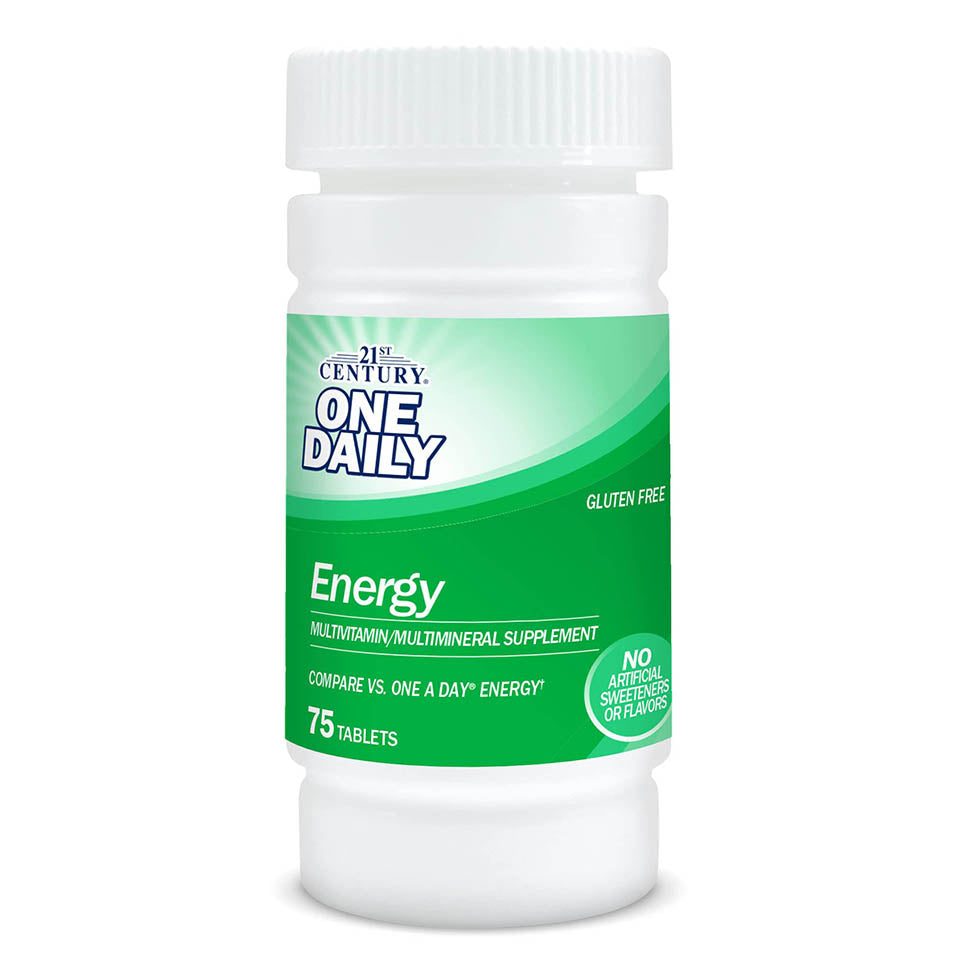 21st Century One Daily Energy Tablets, 75 Count