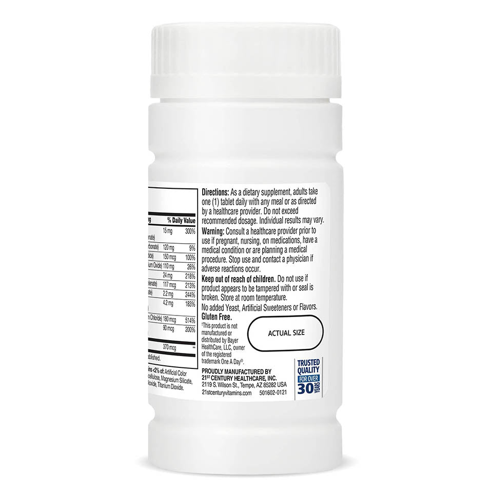 21st Century One Daily Men's 50+ Tablets, 100 Count