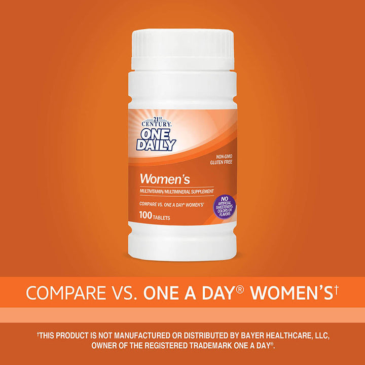 21st Century One Daily Women's Tablets, 100 Count