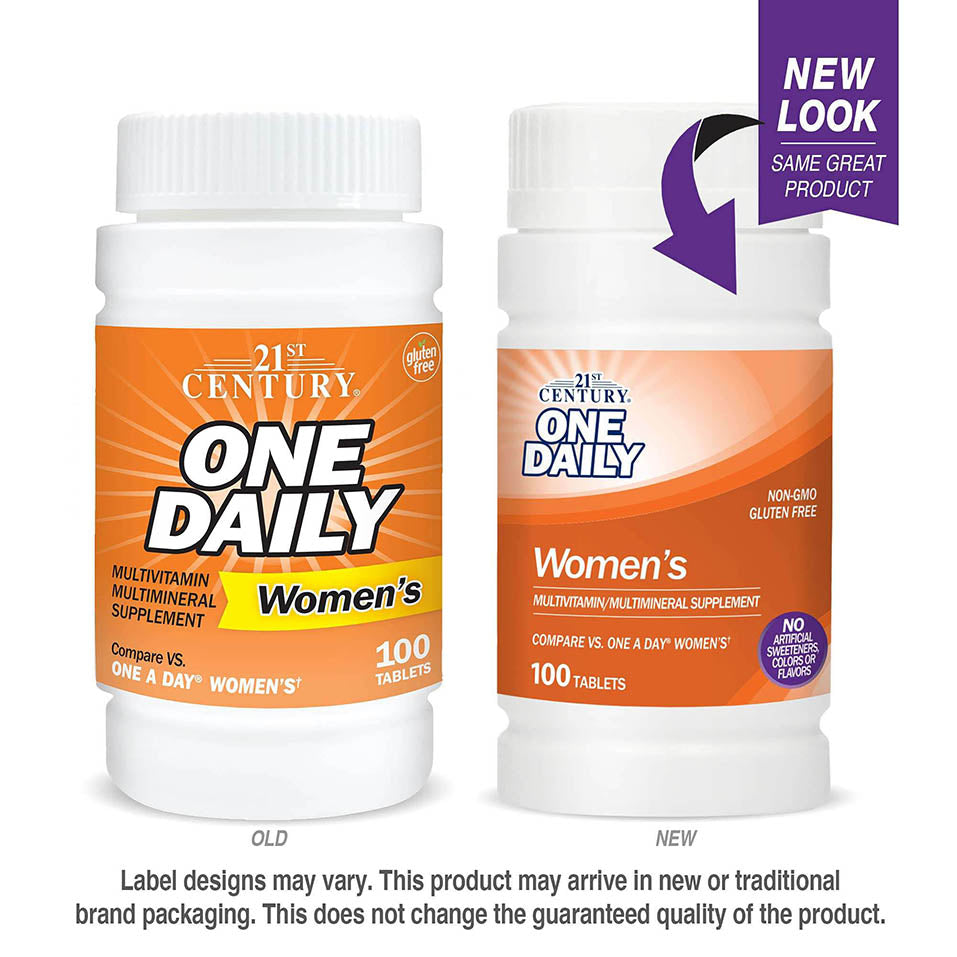 21st Century One Daily Women's Tablets, 100 Count