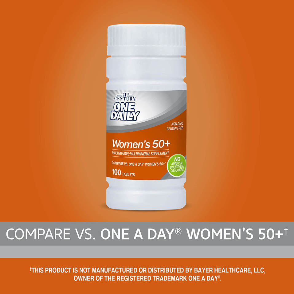 21st Century One Daily Women's 50+ Tablets, 100-Count