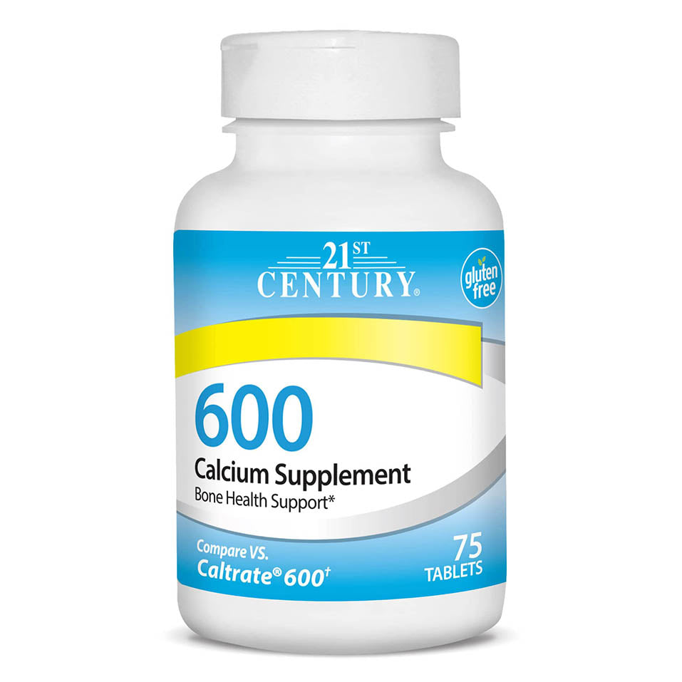 21st Century Calcium Supplement, 600 mg, 75 Count