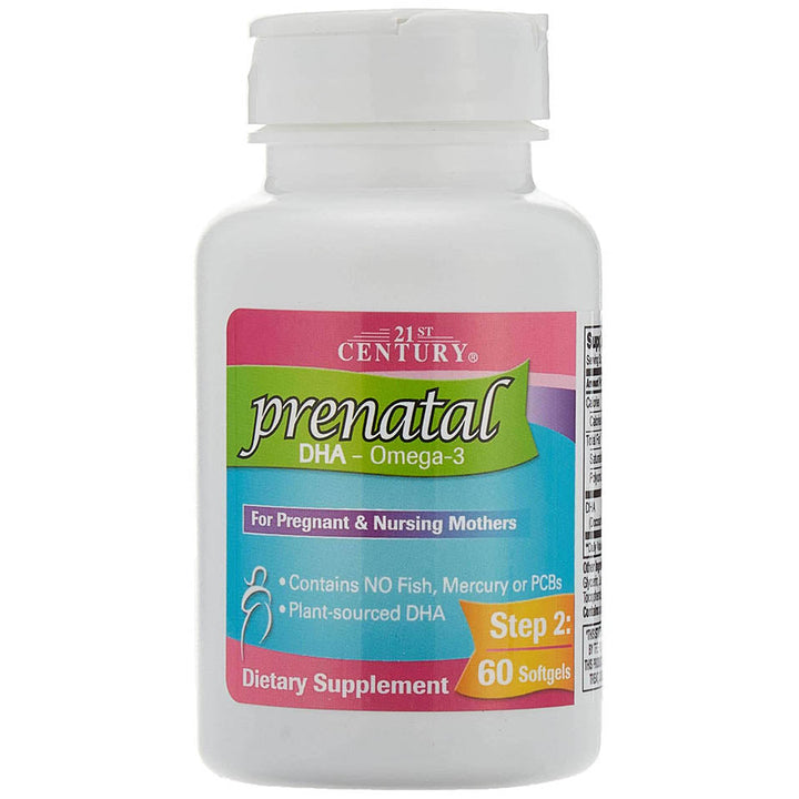 21st Century Prenatal Multivitamin Plus DHA, 2 Bottles, 60 Tablets / 60 Softgels