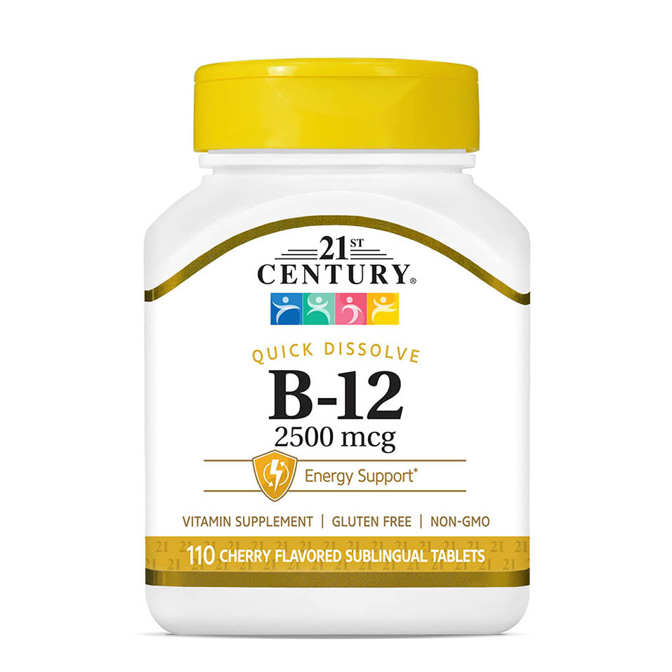 21st Century B 12 2500 mcg Sublingual Tablets, 110 Count