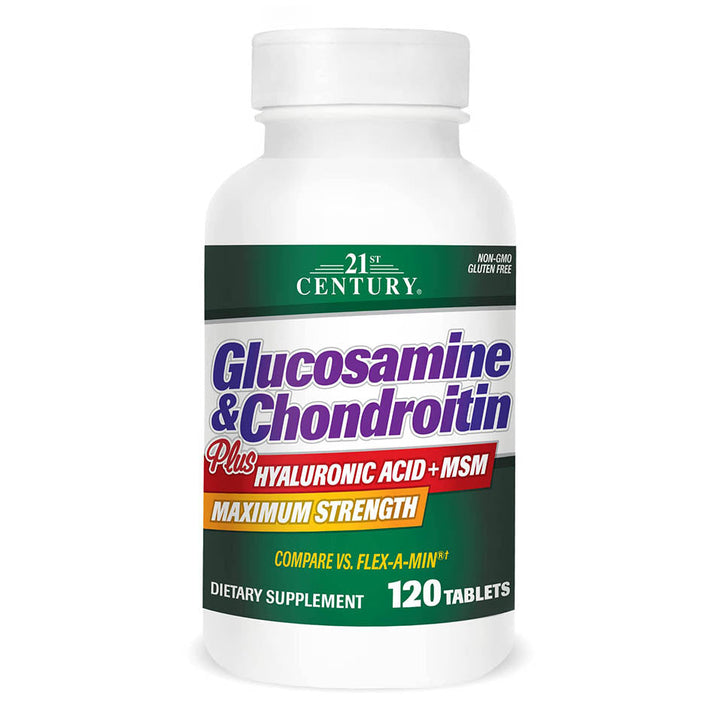 21st Century Glucosamine and Chondroitin Plus Tablets, 120 Count