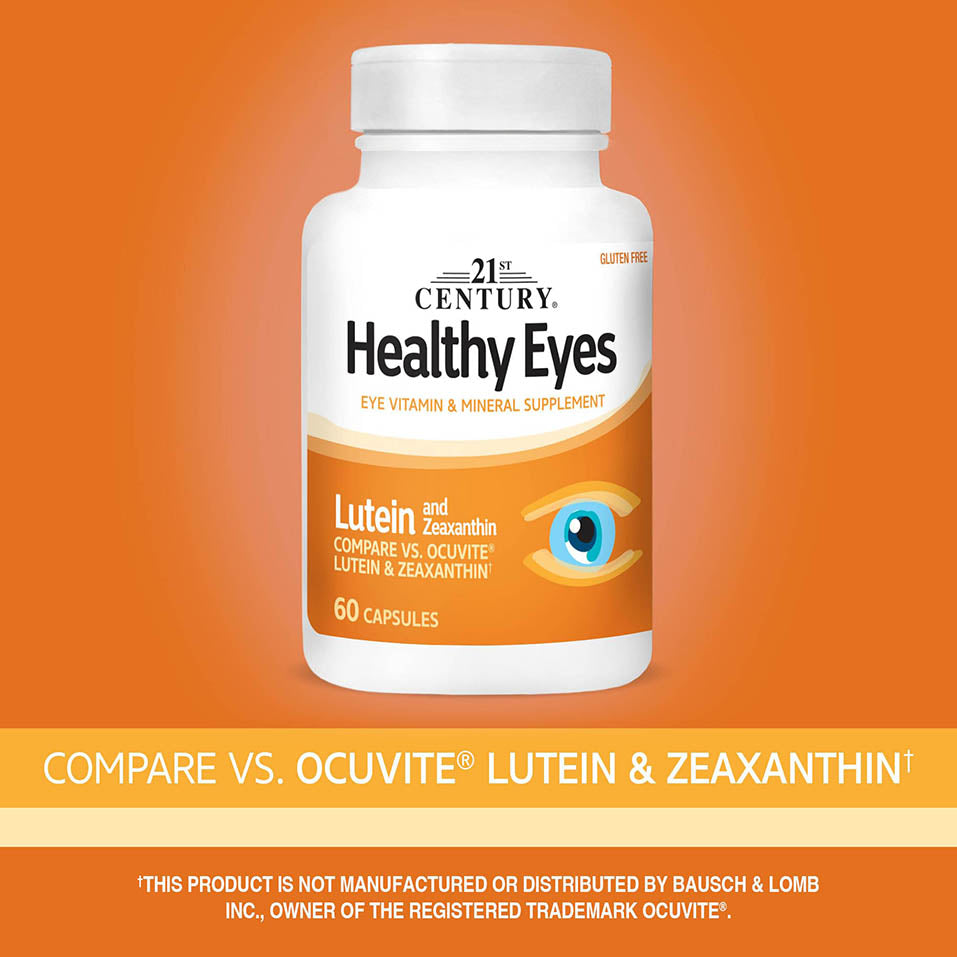 21st Century Healthy Eyes Lutein and Zeaxanthin Capsules, 60 Count (27454)