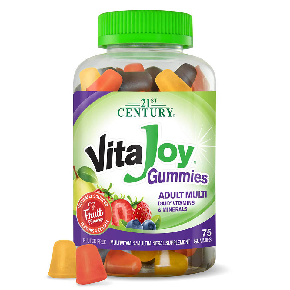 21st Century Vitajoy Multi Gummies, Orange, Cherry and Strawberry, 75 Count