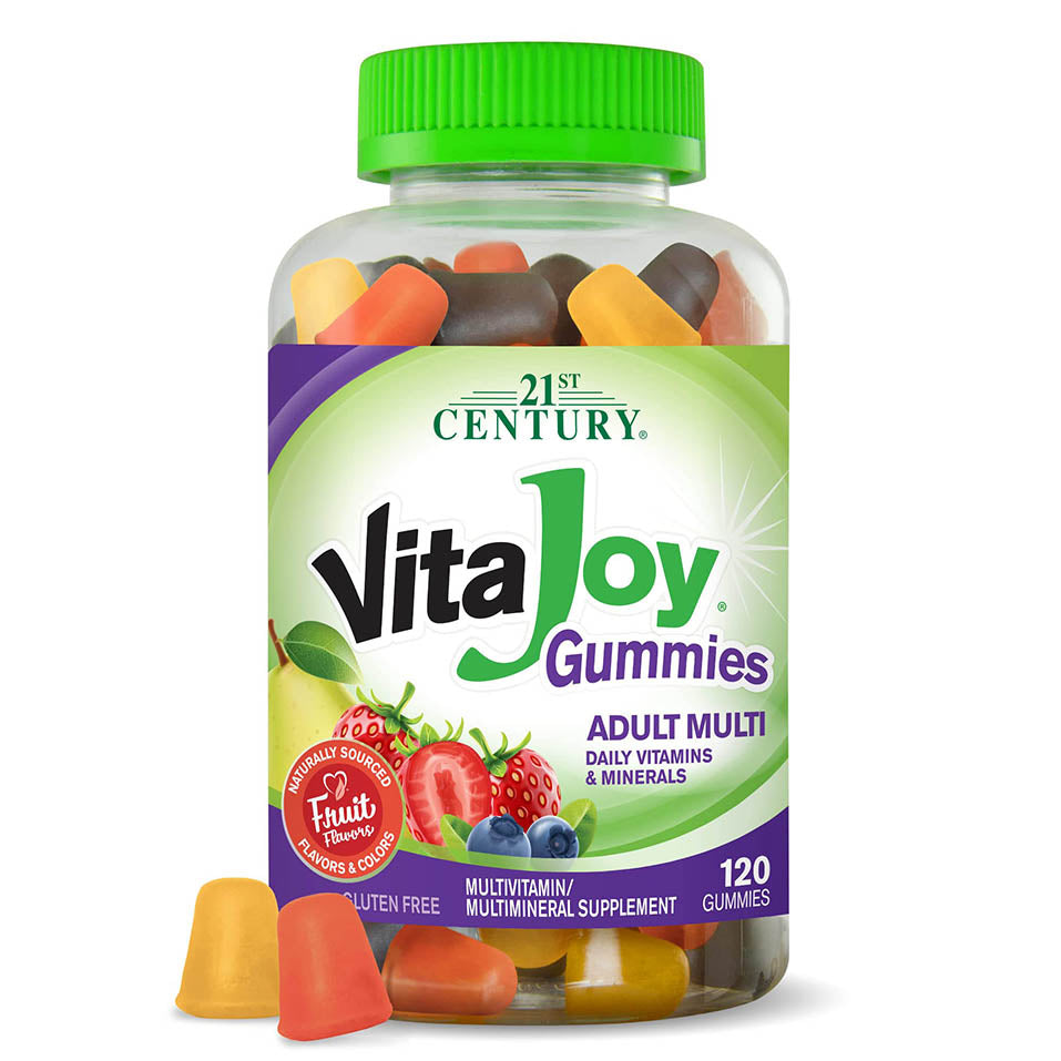 21st Century Vitajoy vitamin fruit flavors, Cherry and Strawberry, 120 Count