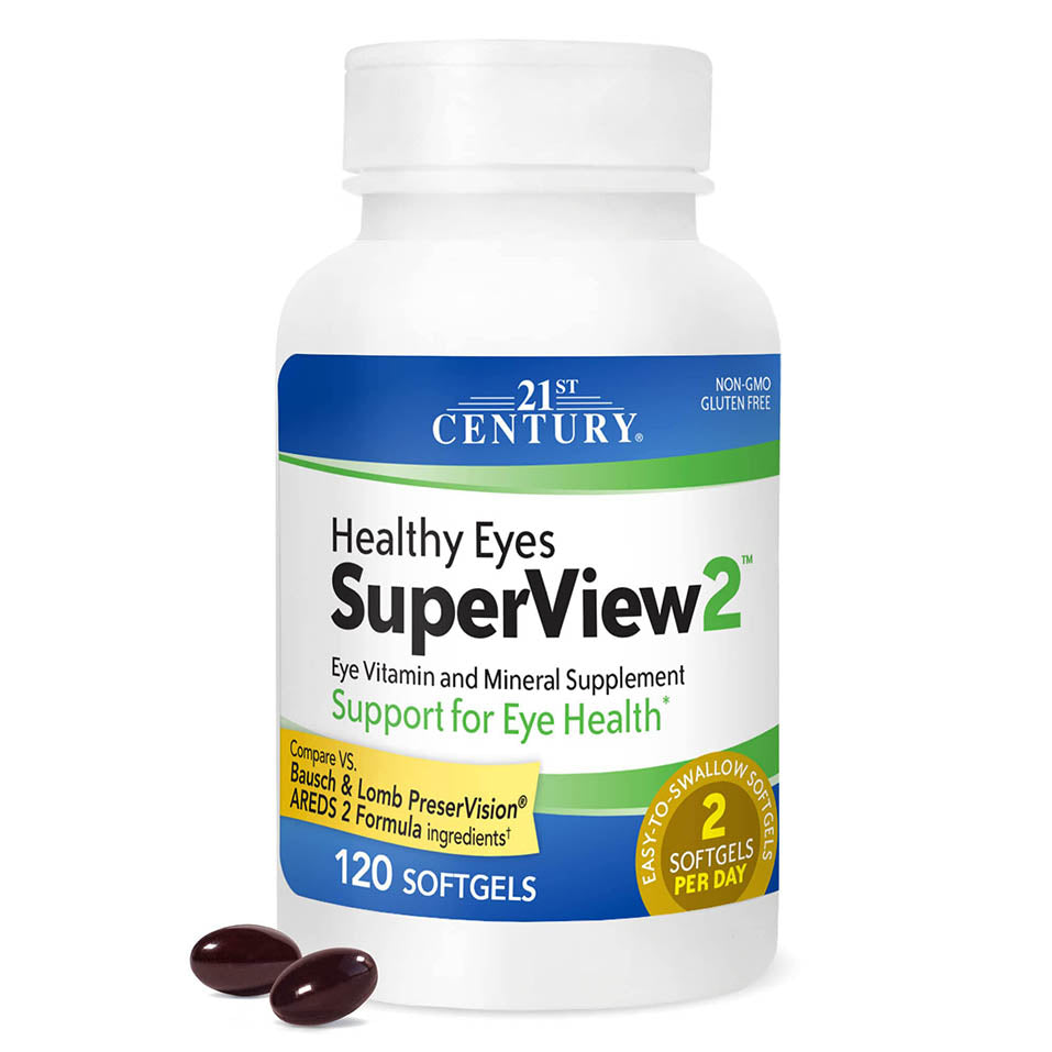 21st Century Healthy Eyes SuperView 2 Softgels, 120 Count