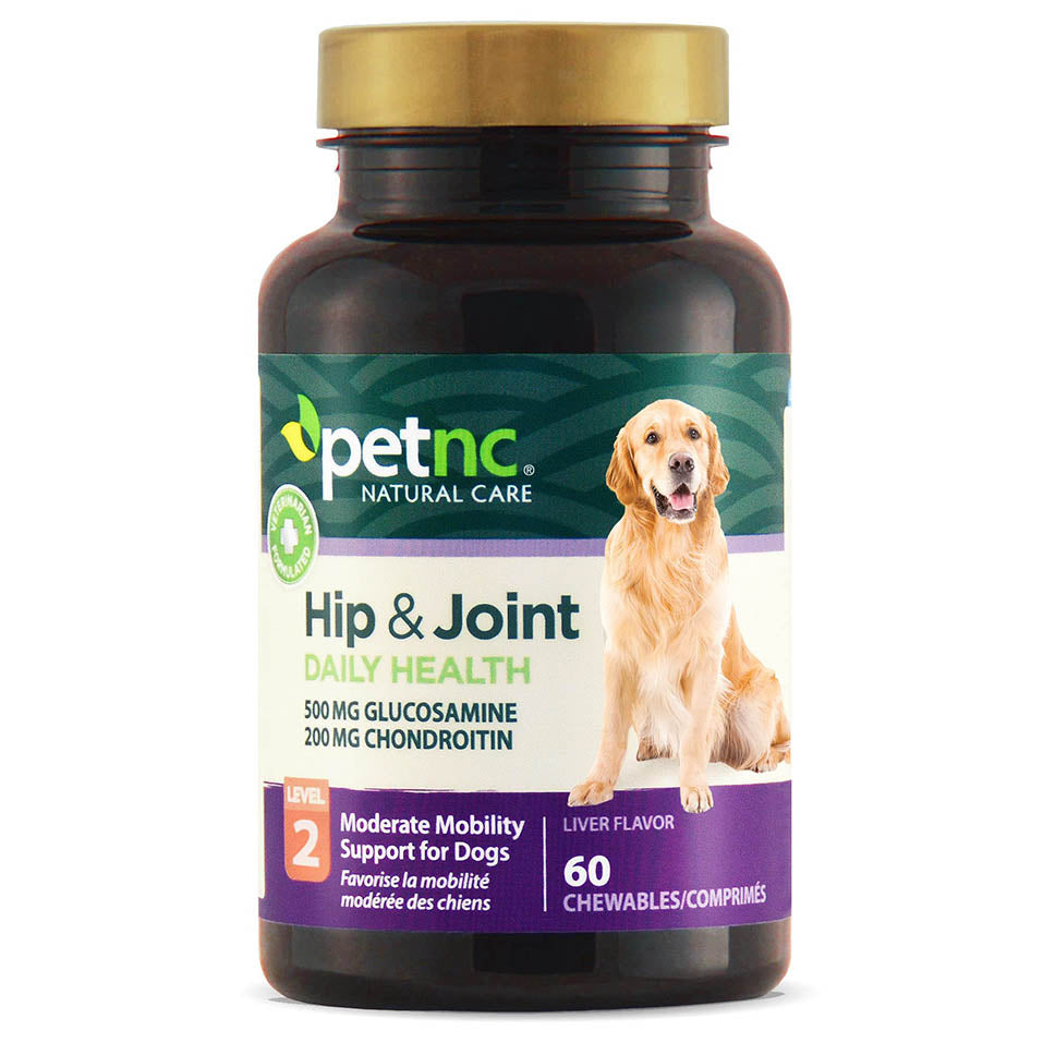 PetNC Natural Care Hip and Joint Health Moderate Chewables for Dogs, 60 Count