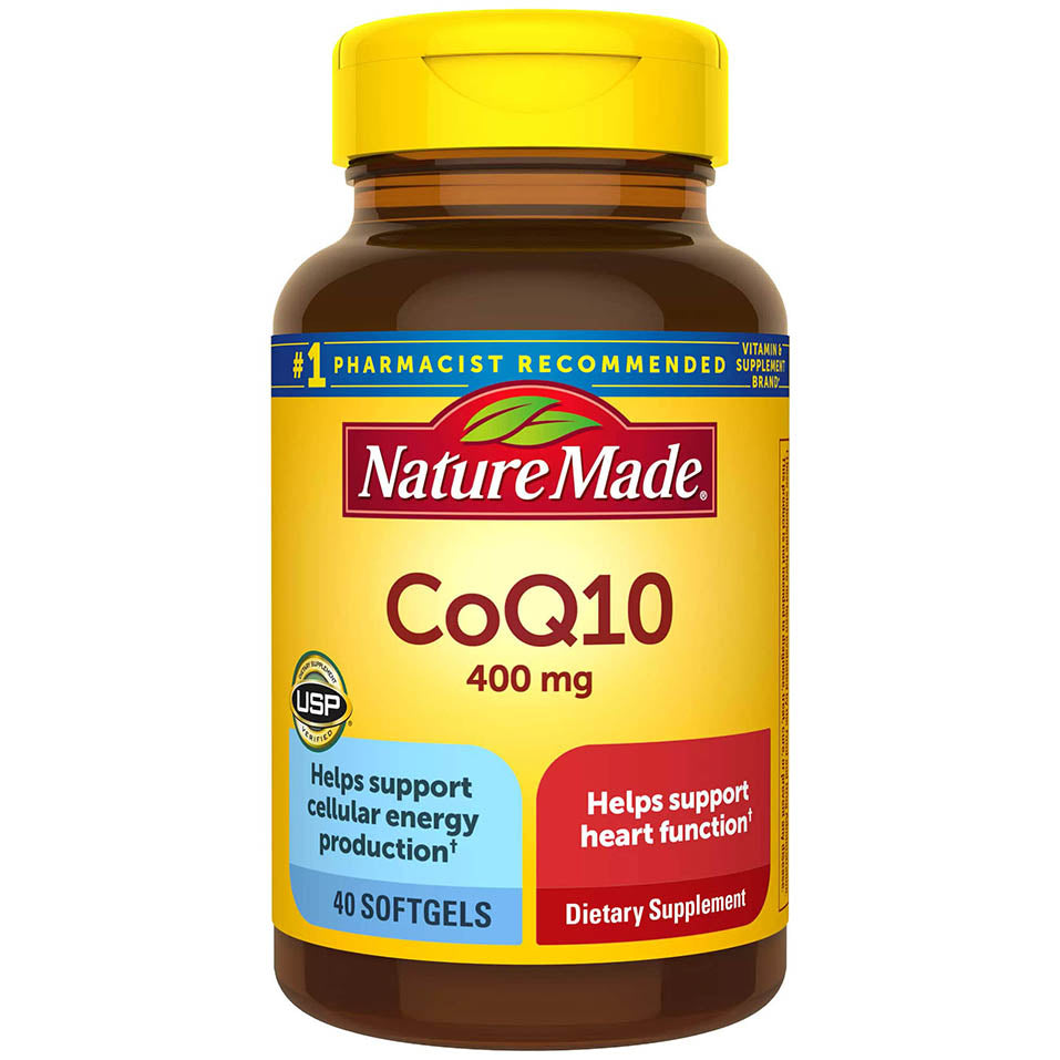 Nature Made CoQ10 400mg, Dietary Supplement for Heart Health Support, 40 Softgels, 40 Day Supply