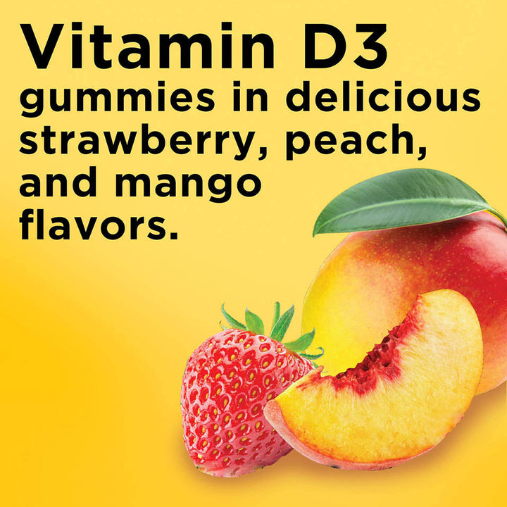 Nature Made Vitamin D3, 150 Gummies, Vitamin D 2000 IU (50 mcg), Vitamin D Gummies For Adults Helps Support Immune Health, Strong Bones and Teeth, & Muscle Function, 250% of Daily Value for Vitamin D