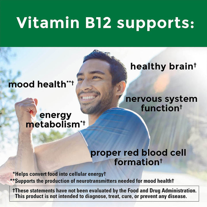 Nature Made Energy B12 1000 mcg, Dietary Supplement for Energy Metabolism Support, 80 Gummies, 40 Day Supply