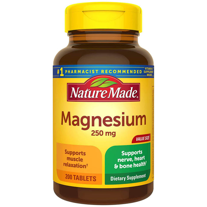 Nature Made Magnesium, 250mg, Tablets 200 ea