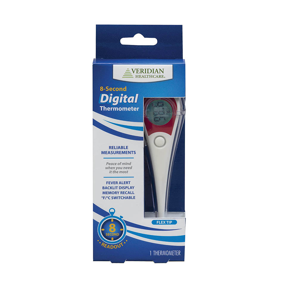 Veridian 08-362 8-Second Flex Tip Digital Thermometer